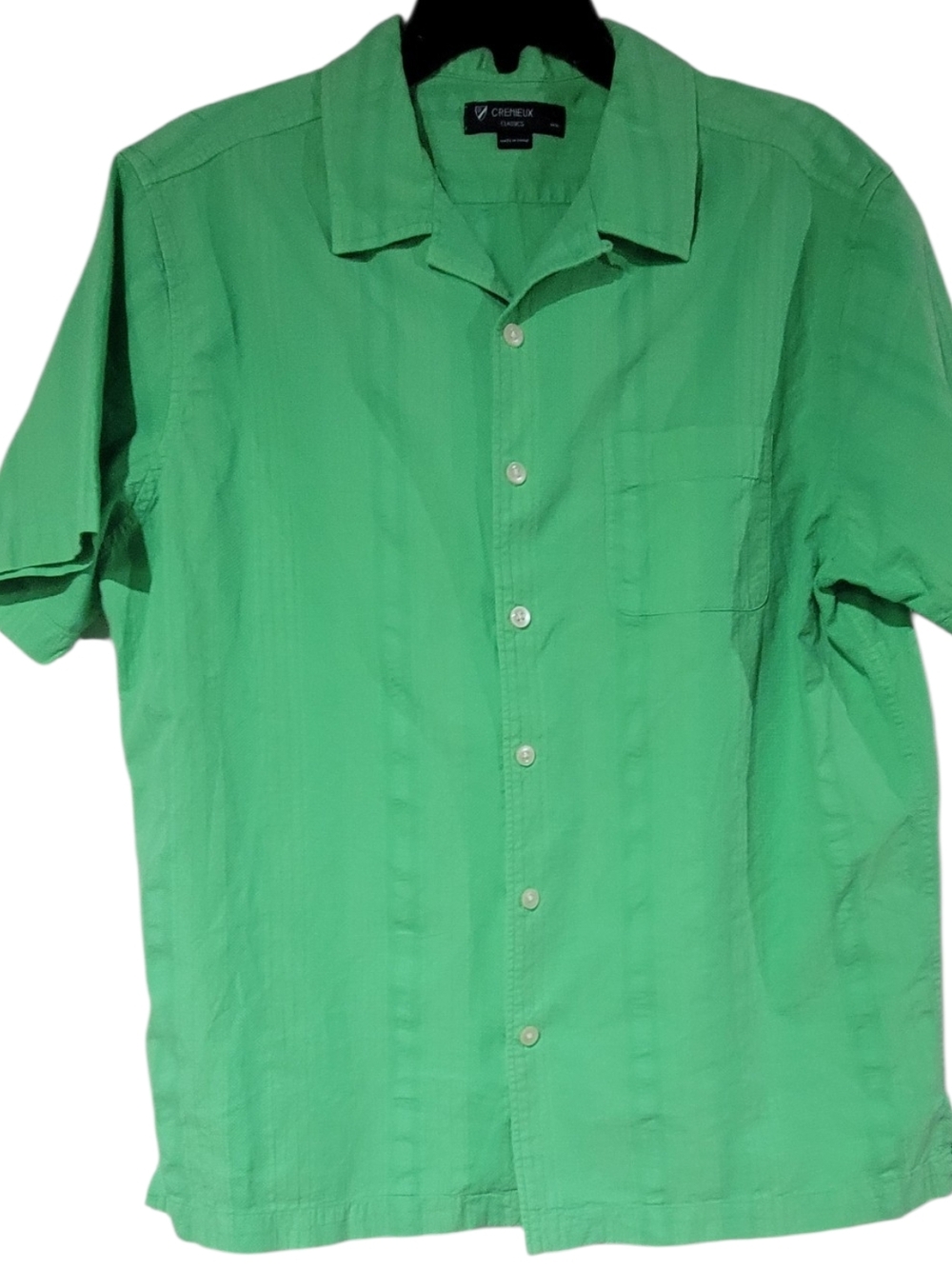 Daniel Cremieux Men’s Bright Green Button-Down Shirt